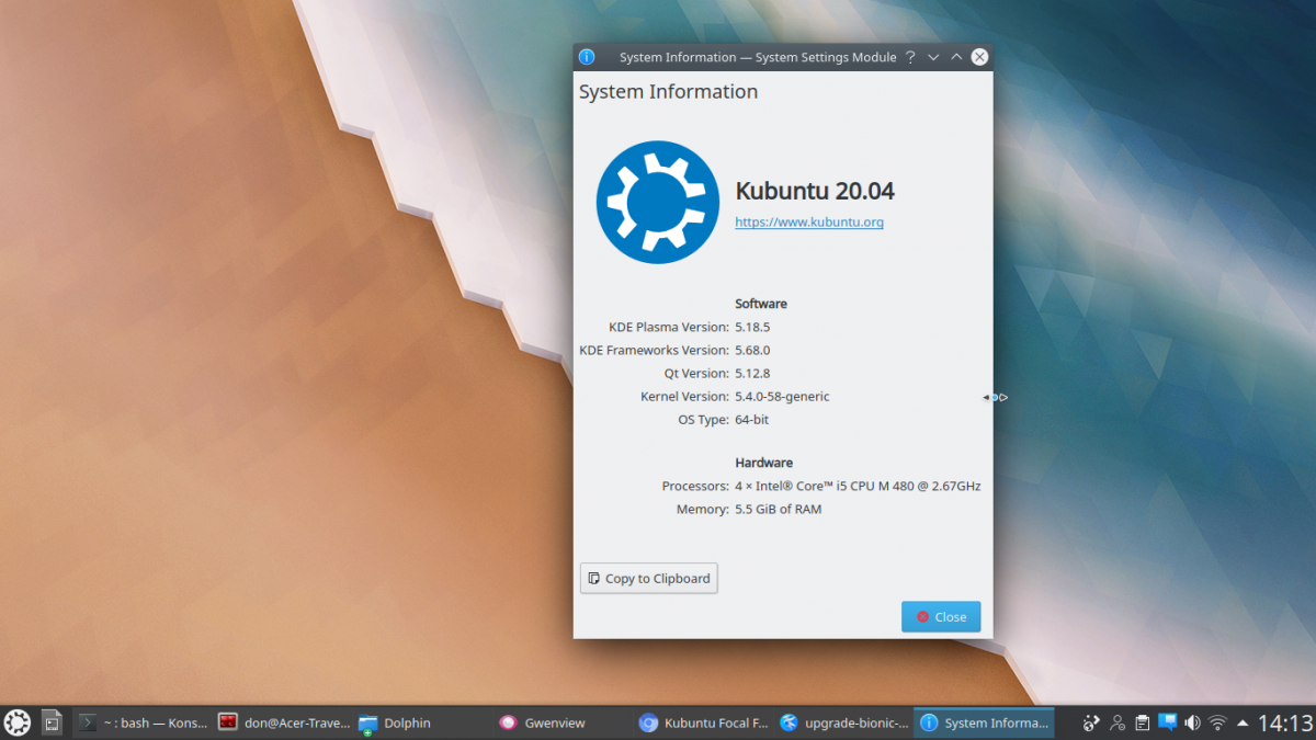 Commandline Upgrade Ubuntu/Kubuntu Bionic 18.04 to Focal 20.04